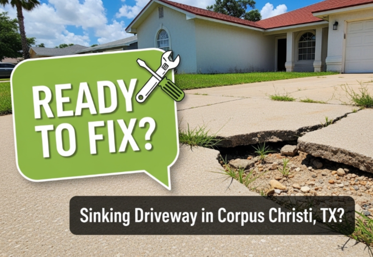 Ready to Fix That Sinking Driveway in Corpus Christi, TX?