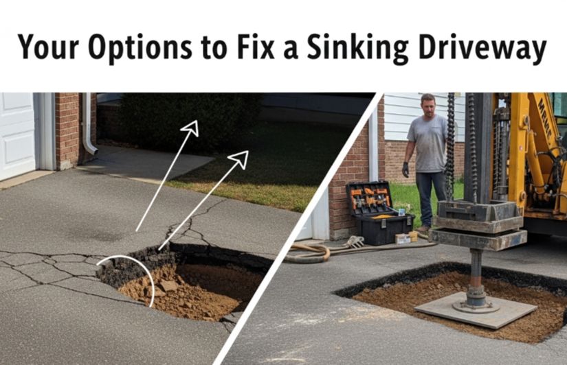 Your Options to Fix a Sinking Driveway