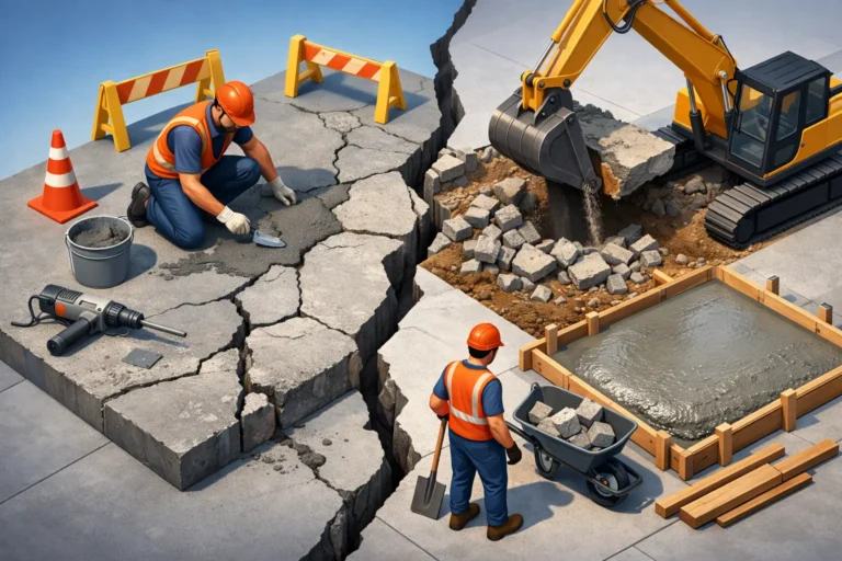 Concrete Repair vs Replacement: What Wins?