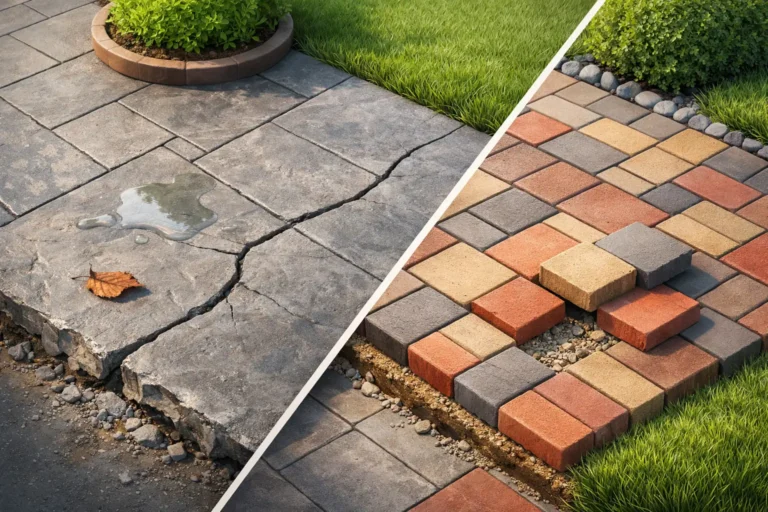 Stamped Concrete vs Pavers: Which Lasts?