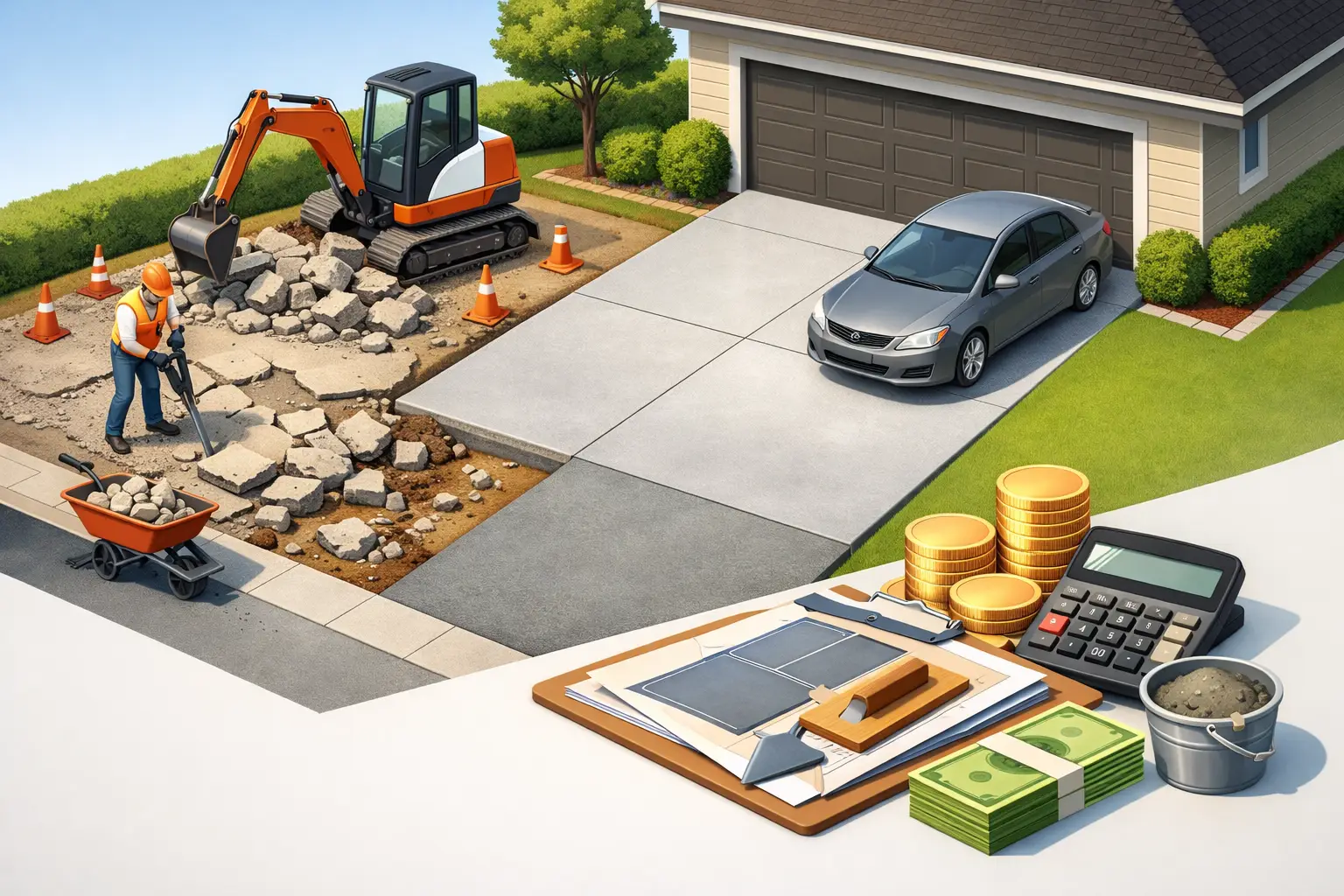 Concrete Driveway Replacement Cost Guide