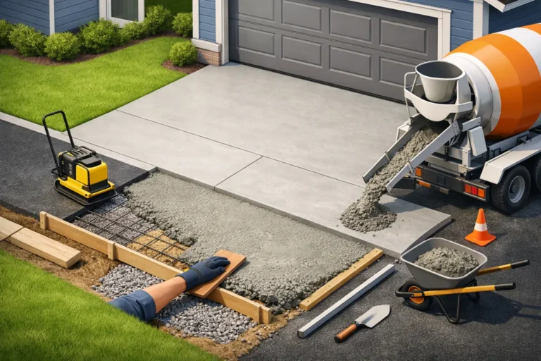 How to Install Concrete Driveway Apron