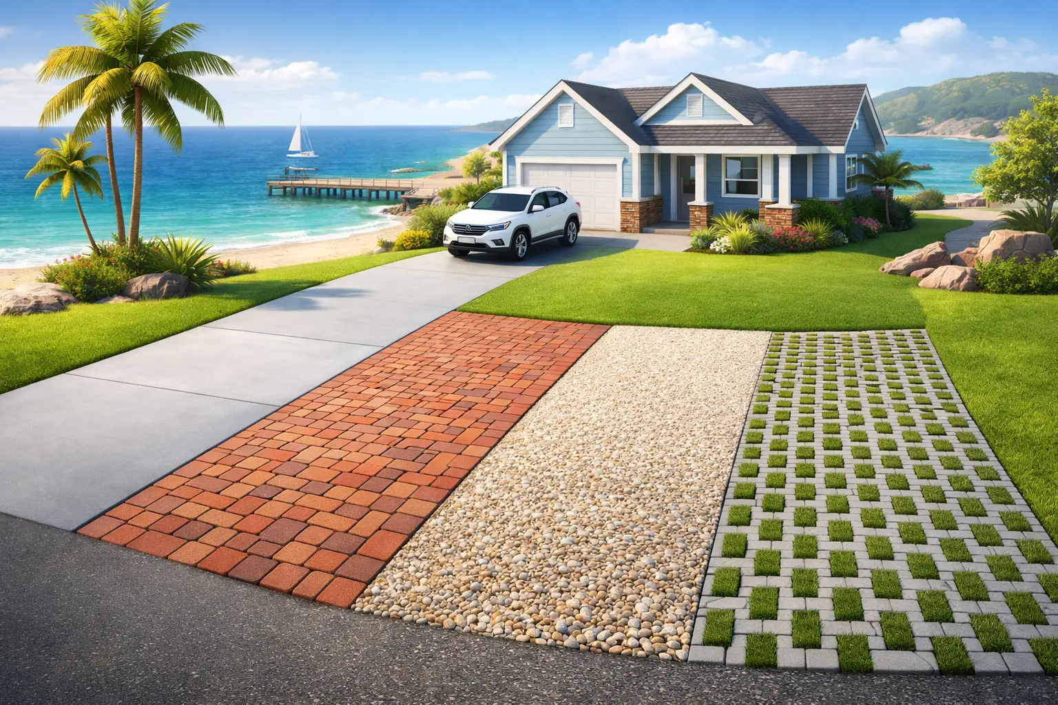 Best Surfaces for Driveways in Coastal Texas