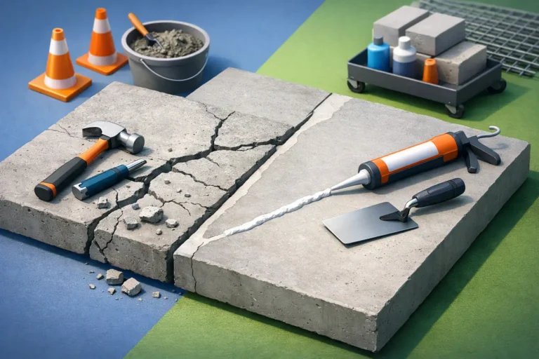 Can Cracked Concrete Be Repaired? What Lasts