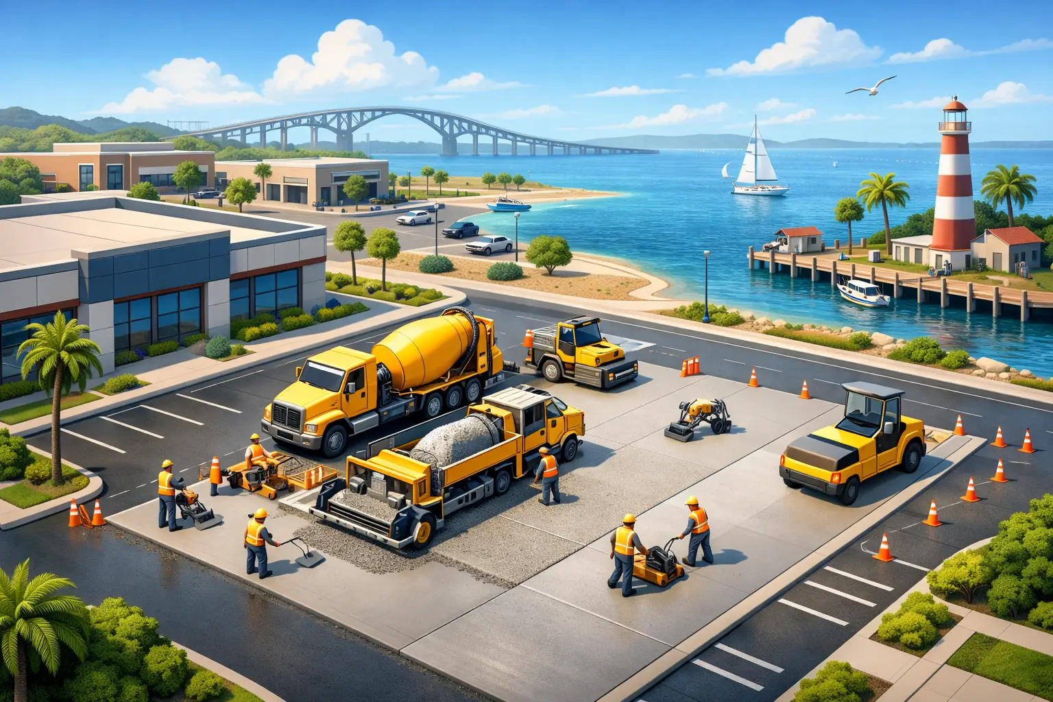 Commercial Concrete Paving in Rockport, TX