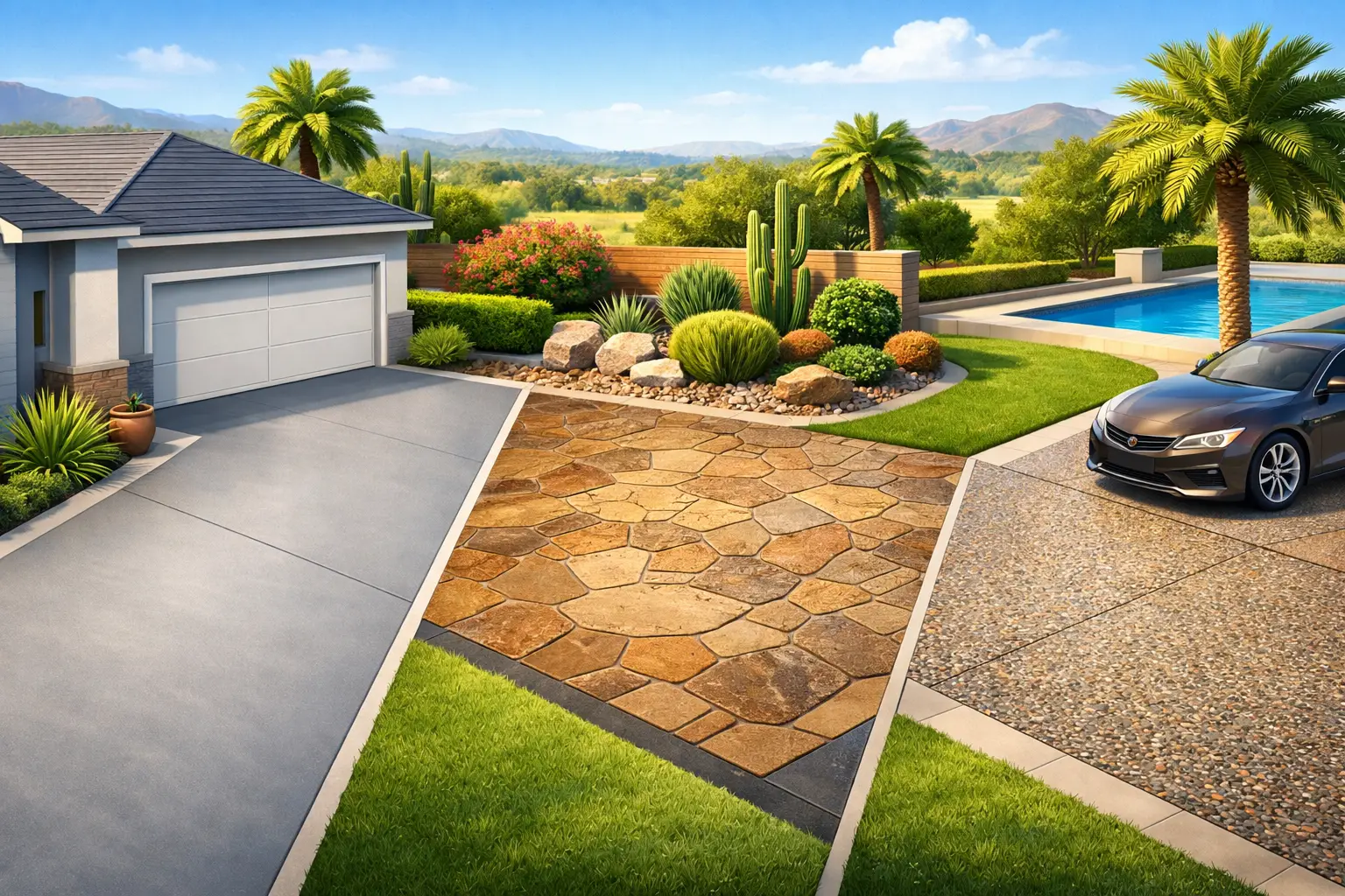 Best Concrete Driveway Finishes for South Texas