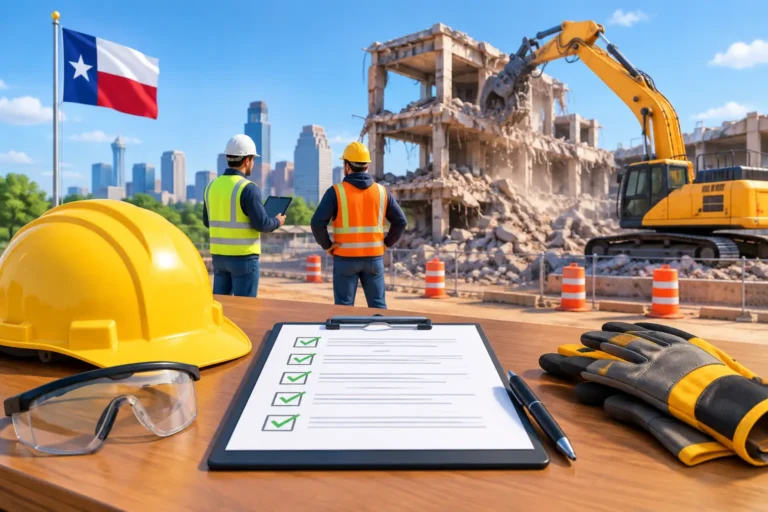 Demolition Safety Planning Checklist for Texas Jobs