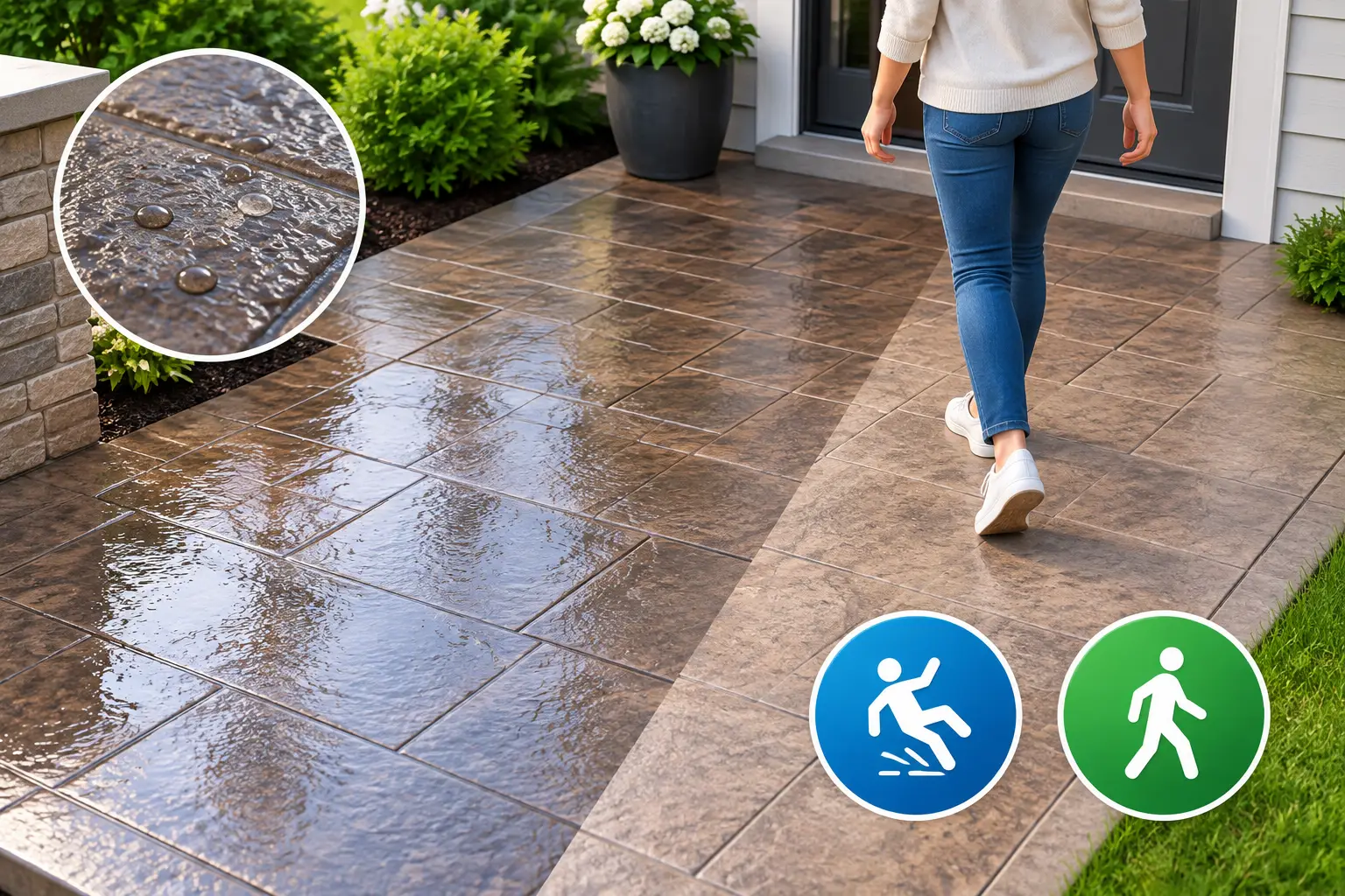 Is Stamped Concrete Slippery? What to Know